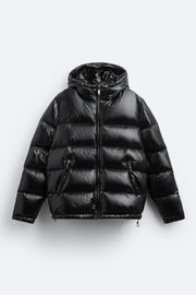 Frauen Winter Daunenjacke aus Polyester, gesteppt, wasserdicht, mit Kapuze - lässig und warm