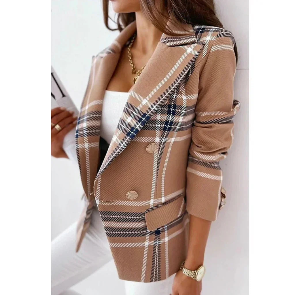 Eline - Elegante Damenjacke mit stilvollem Kragen im Swing-Design