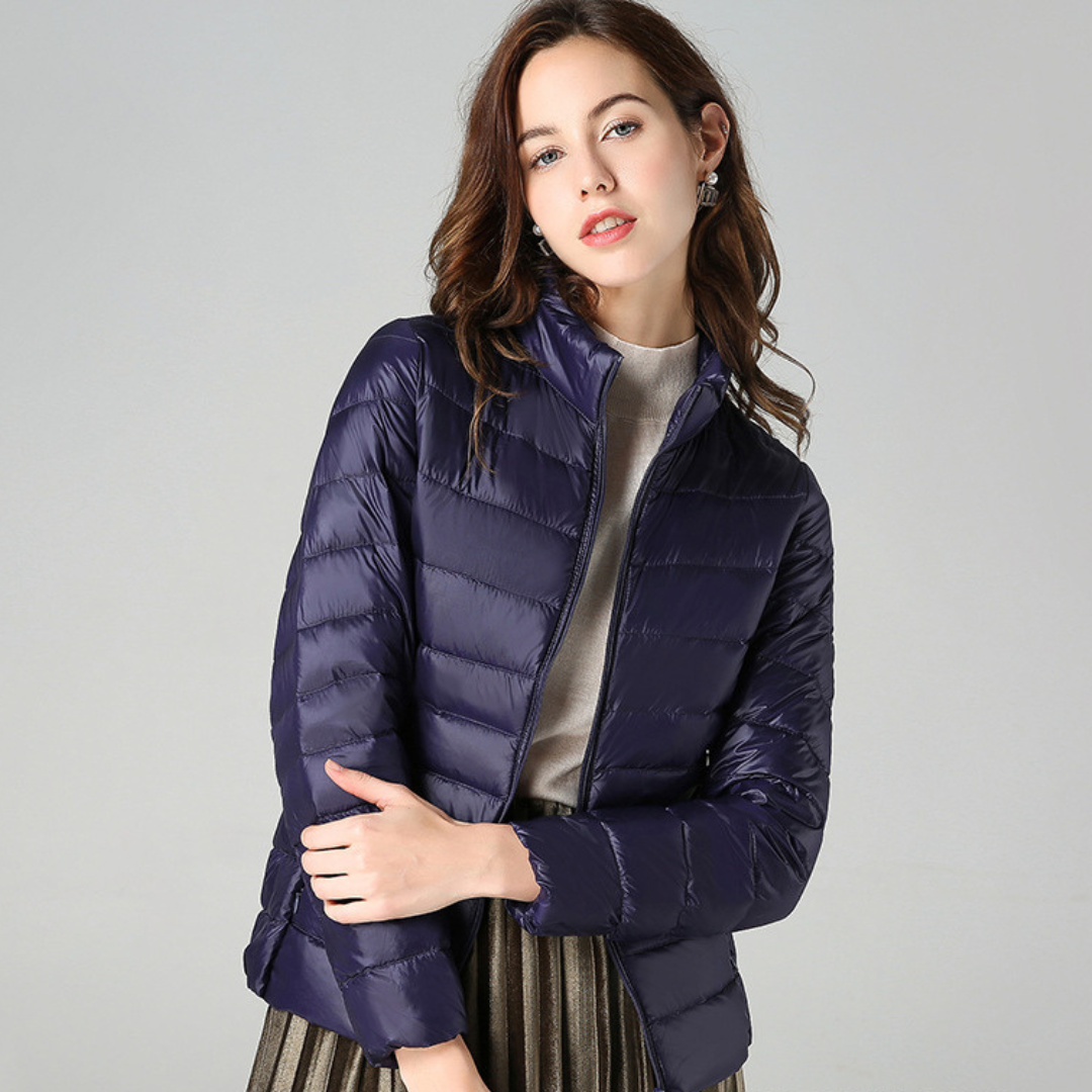 Sophie - Jacke aus weichem Baumwoll-Daunenmaterial