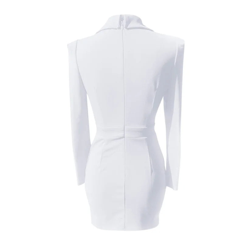 Elegantes Blazer-Kleid Nova mit stilvollen Akzenten und Reverskragen