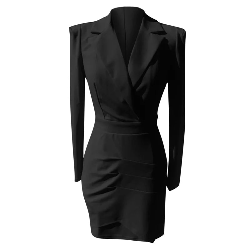Elegantes Blazer-Kleid Nova mit stilvollen Akzenten und Reverskragen