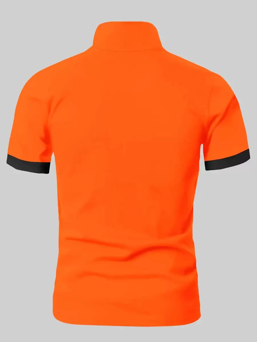 Elegancka męska koszulka Slim Fit z modnym zapięciem na guziki