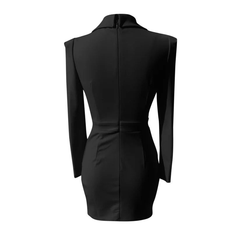 Elegantes Blazer-Kleid Nova mit stilvollen Akzenten und Reverskragen