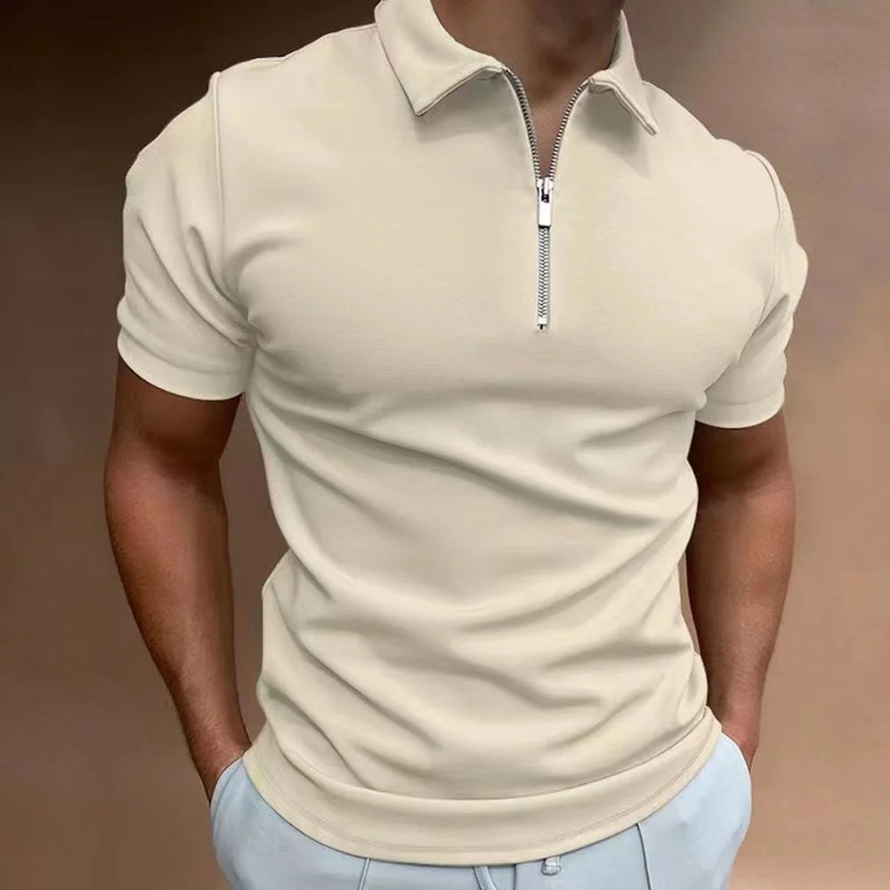 Leonardo - Elegantes Poloshirt mit edlem Reißverschlusskragen für einen stilvollen Auftritt