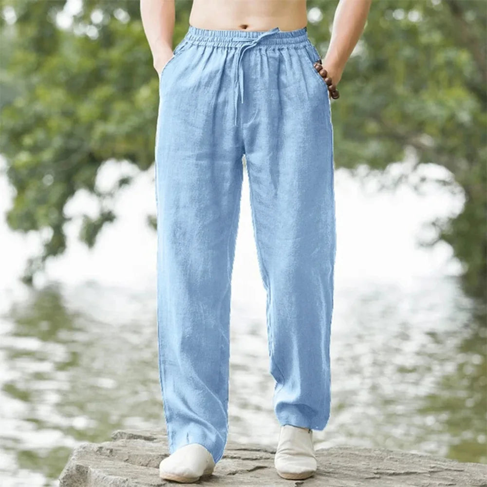 Levan - Stilvolle Herren-Leinenhose mit geradem Schnitt für optimalen Tragekomfort
