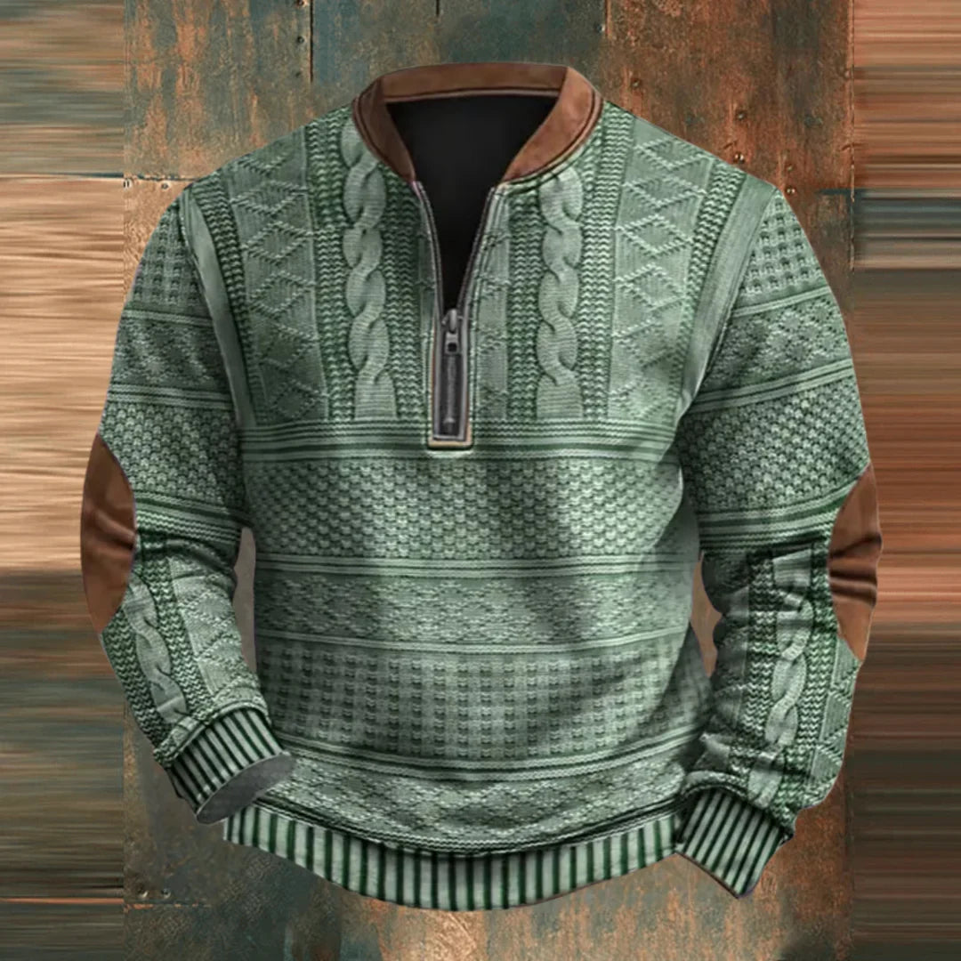 Mathieu™ Eleganter Pullover mit Reißverschluss