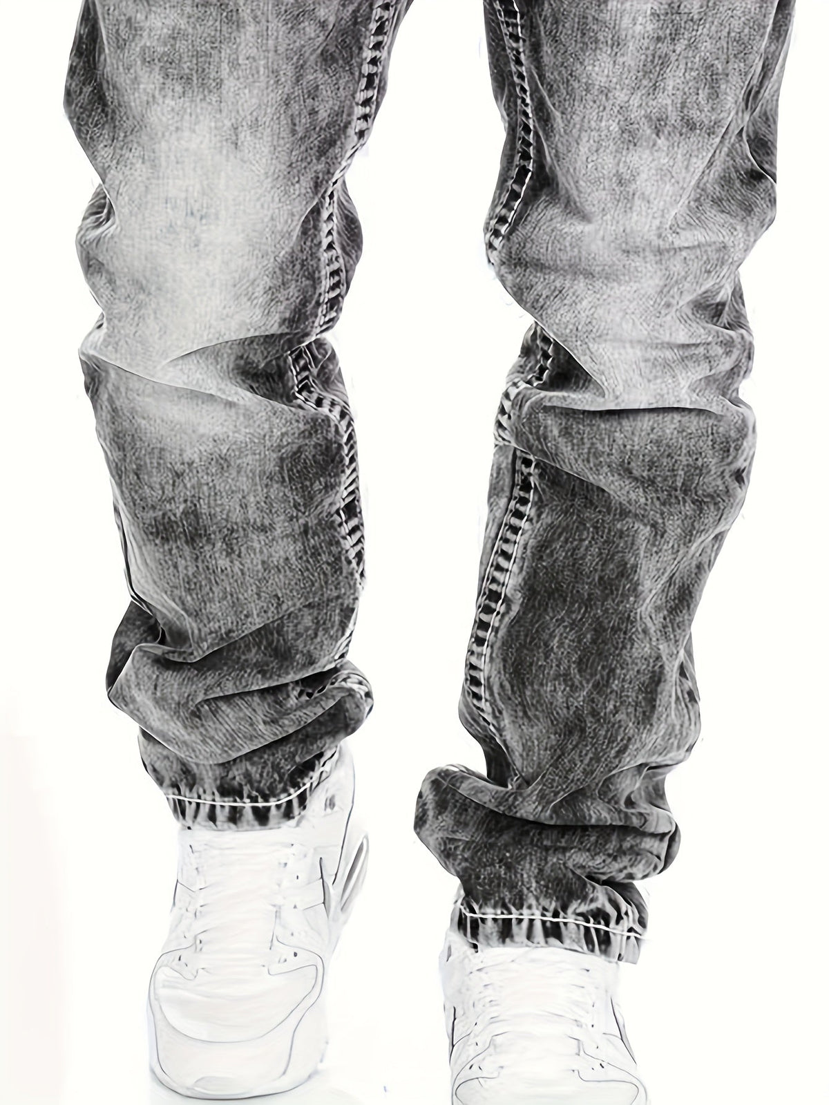 Robuste Punk Jeans für Herren mit Twisted Design