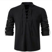 Men's Multi-Functional Pullover Shirt with Adjustable Drawstring
