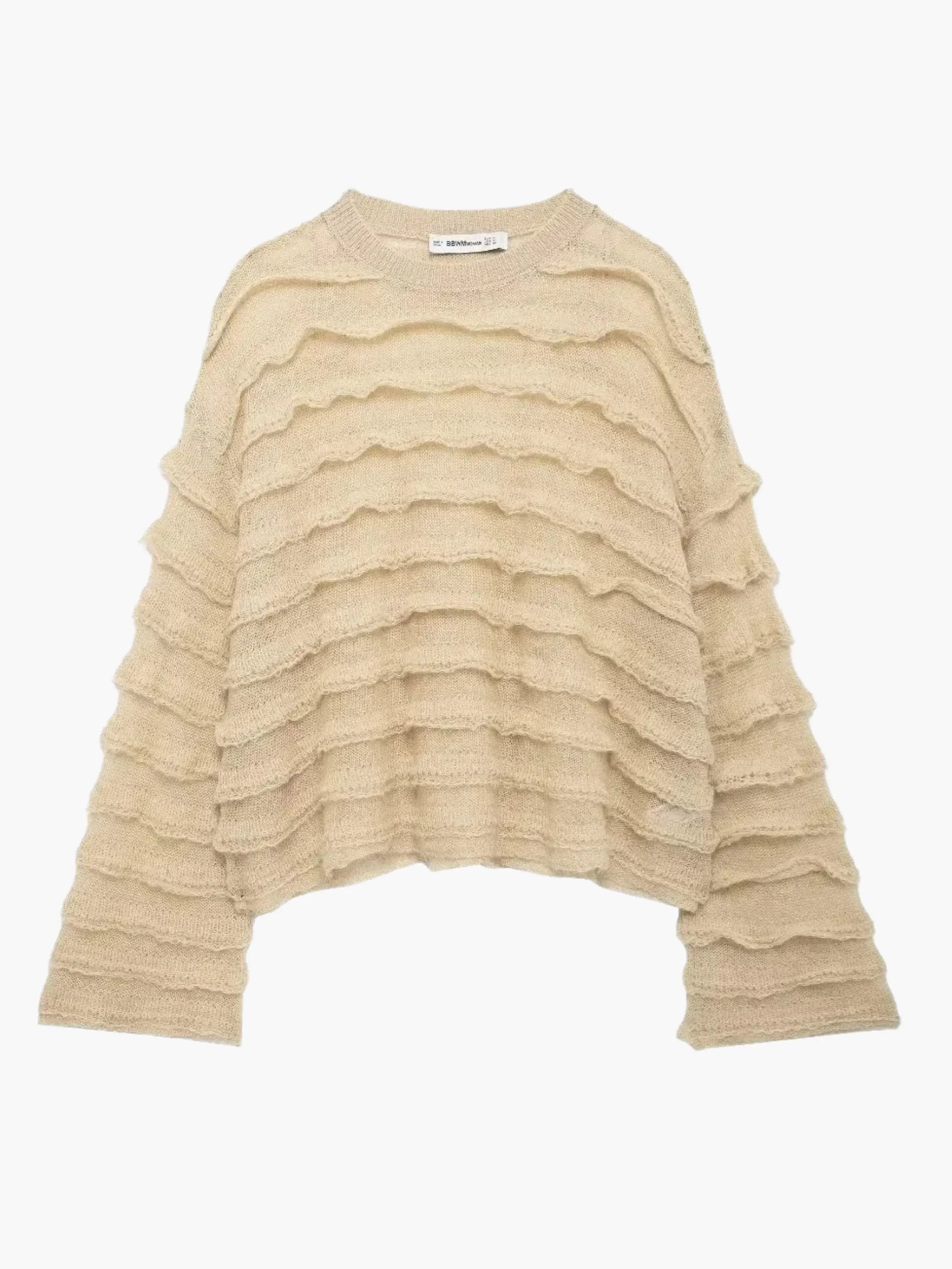 Edeltraud | Gemütlicher Damen-Strickpullover mit Struktur