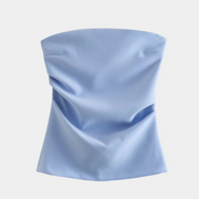 Livia - Stilvolle Trägerlose Damenbluse für einen eleganten Auftritt