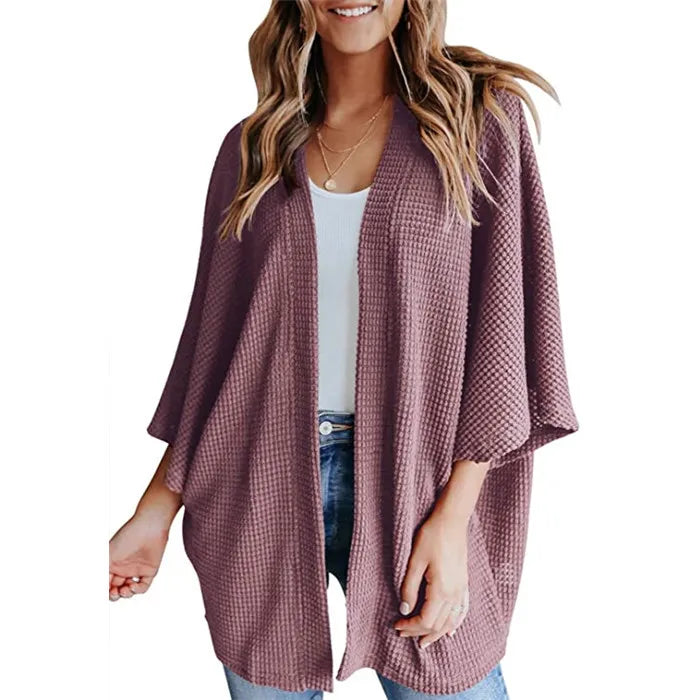 Stilvoller Damen-Kardigan mit 3/4-Ärmeln für einen eleganten Auftritt