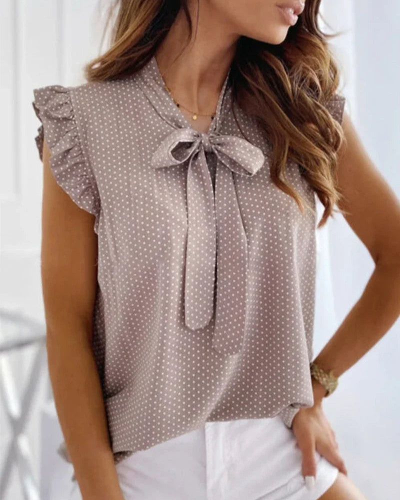 Brianna - Stilvolle Damenbluse mit charmantem Schleifchen