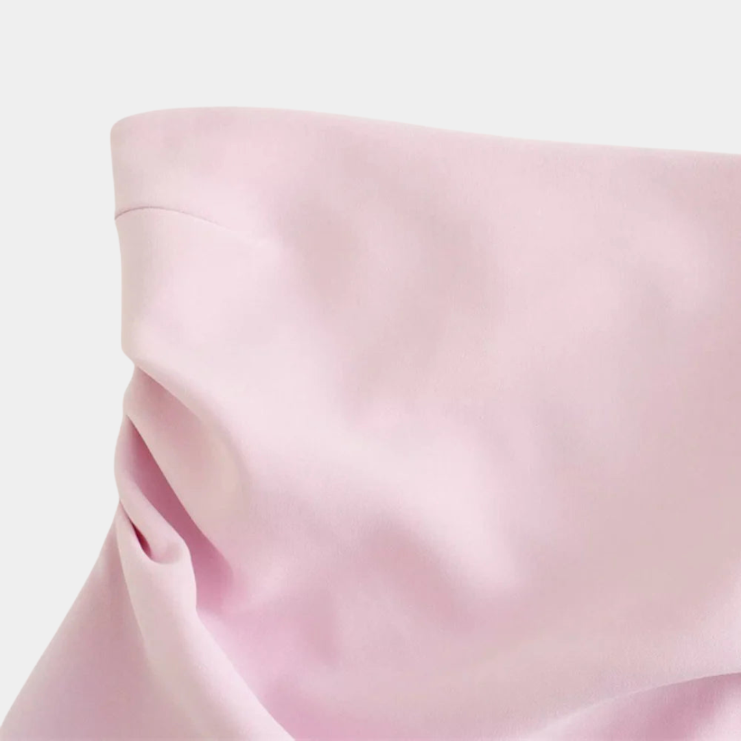 Livia - Stilvolle Trägerlose Damenbluse für einen eleganten Auftritt