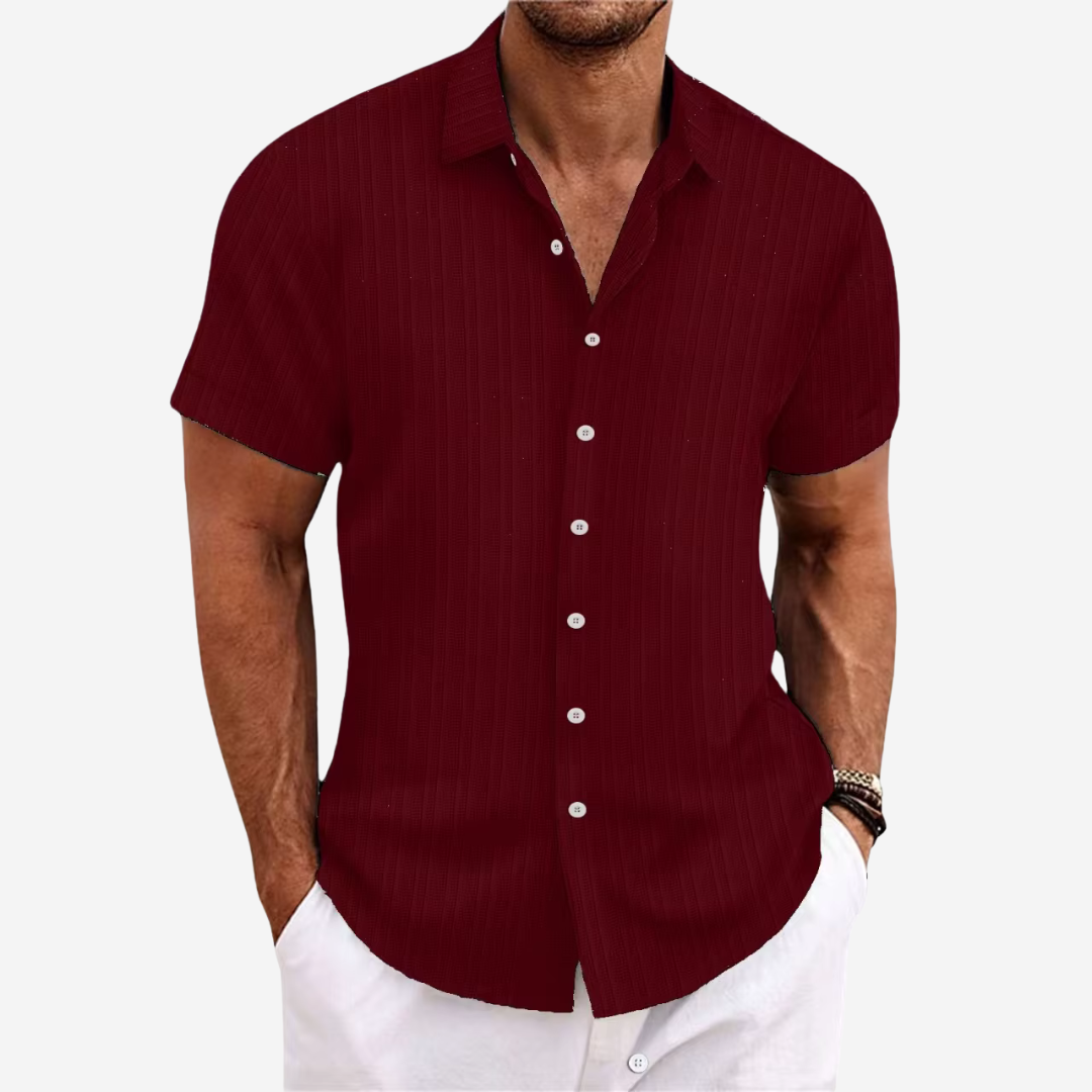 Finn - Elegantes Herrenhemd aus hochwertigem Leinenmix für einen frischen, modischen Auftritt.