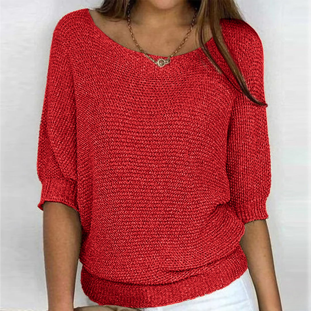 Eleganter Damenpullover aus Merinowolle für den Frühling – Lässiger Wollpullover
