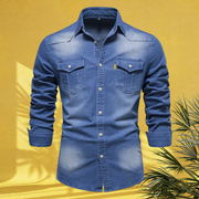 Elegantes Slim Fit Jeanshemd für Herren