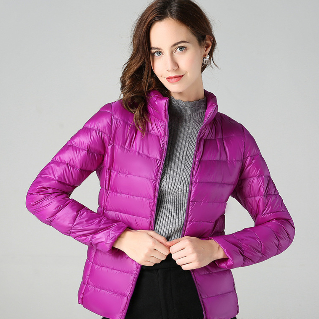 Sophie - Jacke aus weichem Baumwoll-Daunenmaterial