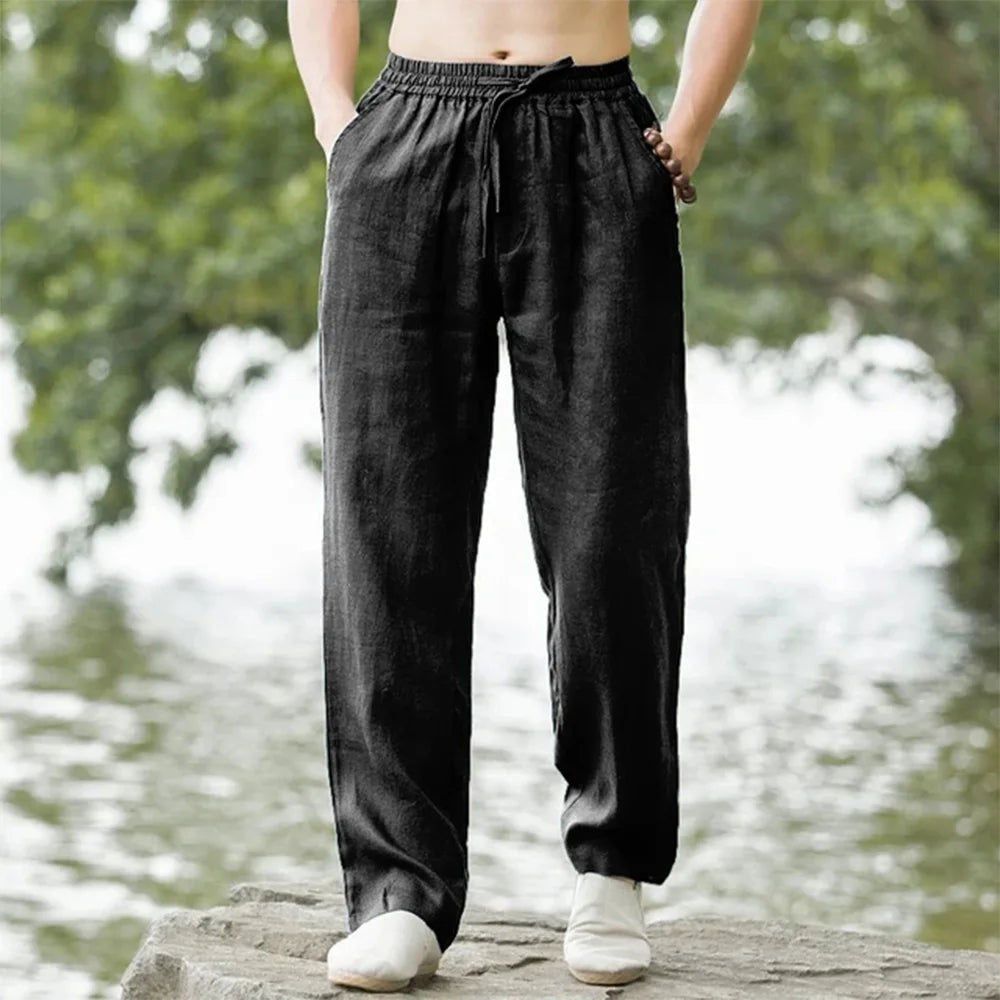 Levan - Stilvolle Herren-Leinenhose mit geradem Schnitt für optimalen Tragekomfort