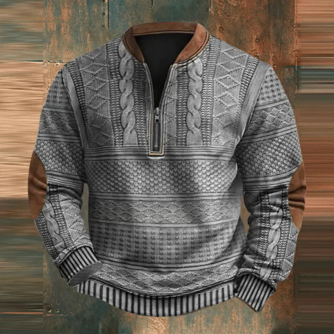 Mathieu™ Eleganter Pullover mit Reißverschluss