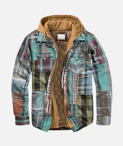 Andrea | Stylische Patchwork Karo Jacke