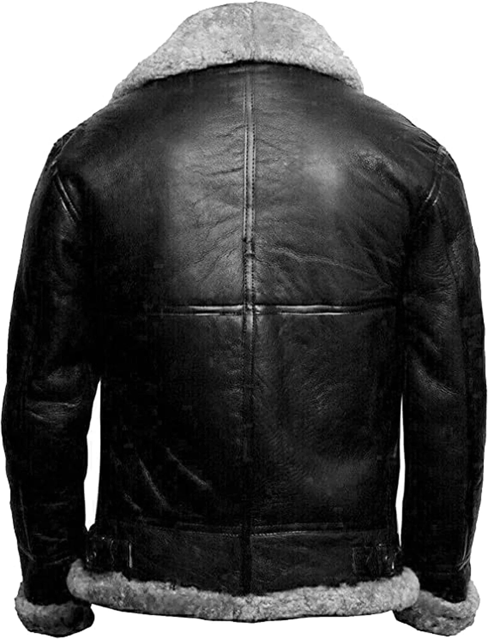 René - Moderne Leder- und Wolljacke