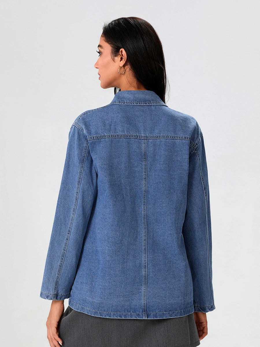 UrbanEdge - Elegante Jeansjacke mit zeitlosem Design und stilvollem Schnitt