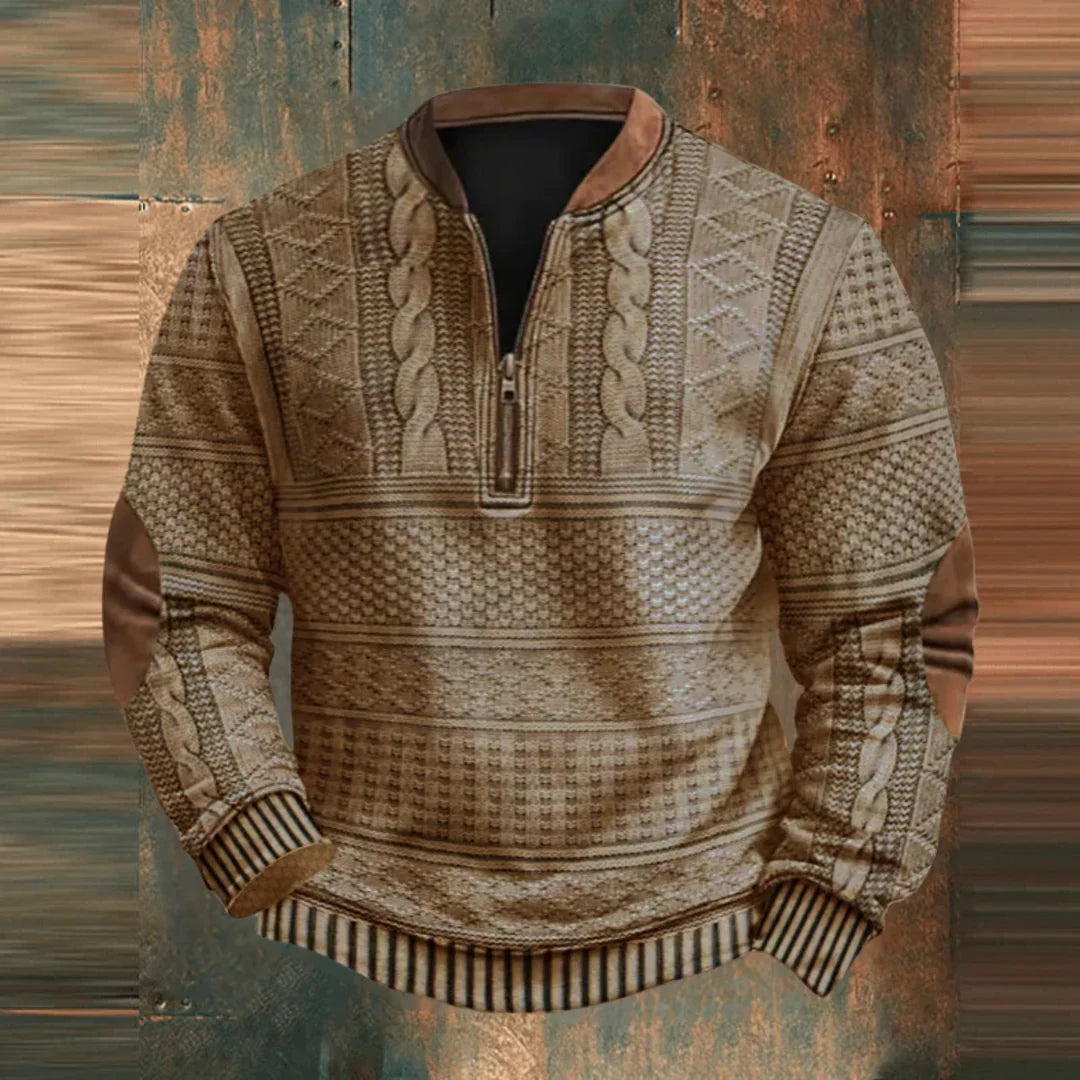 Mathieu™ Eleganter Pullover mit Reißverschluss