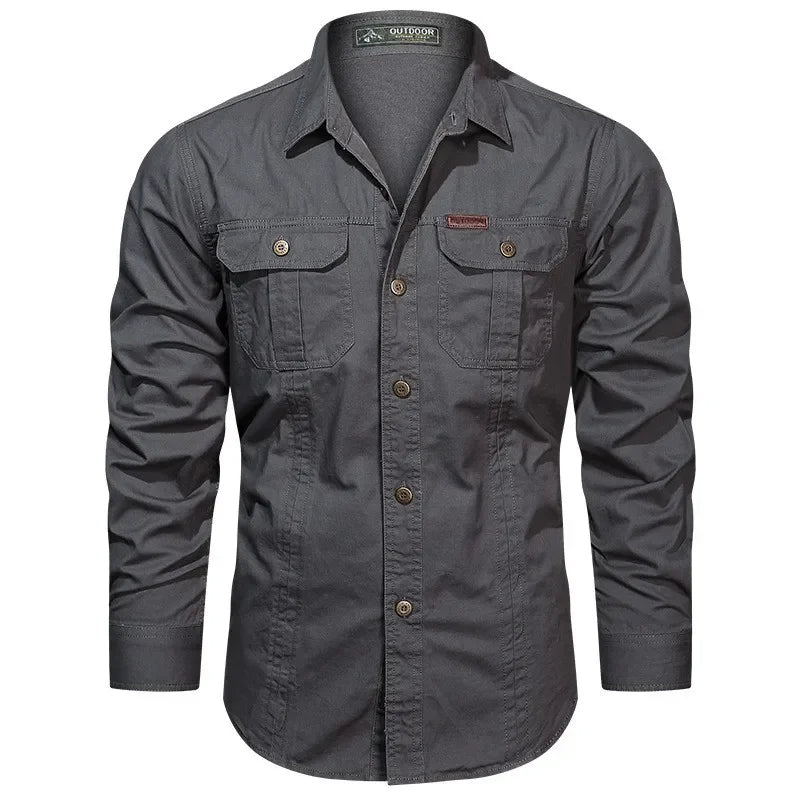 Męska koszula Daxon z bawełny – Regular fit – Klasyczny kołnierzyk – Długie rękawy" 

could be rewritten as:

"Męska koszula Daxon z bawełny – Regularny krój – Klasyczny kołnierzyk – Długie rękawy