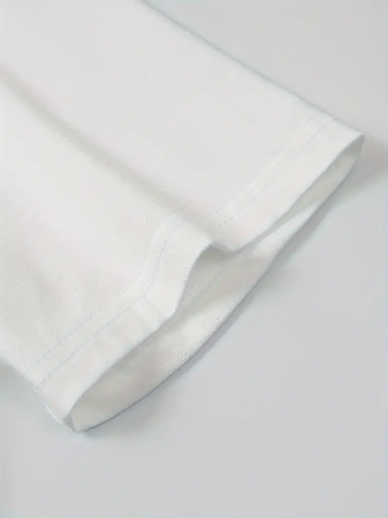 Stylowy męski t-shirt z kolorowymi akcentami - komfortowy dekolt i krótkie rękawy idealne na co dzień