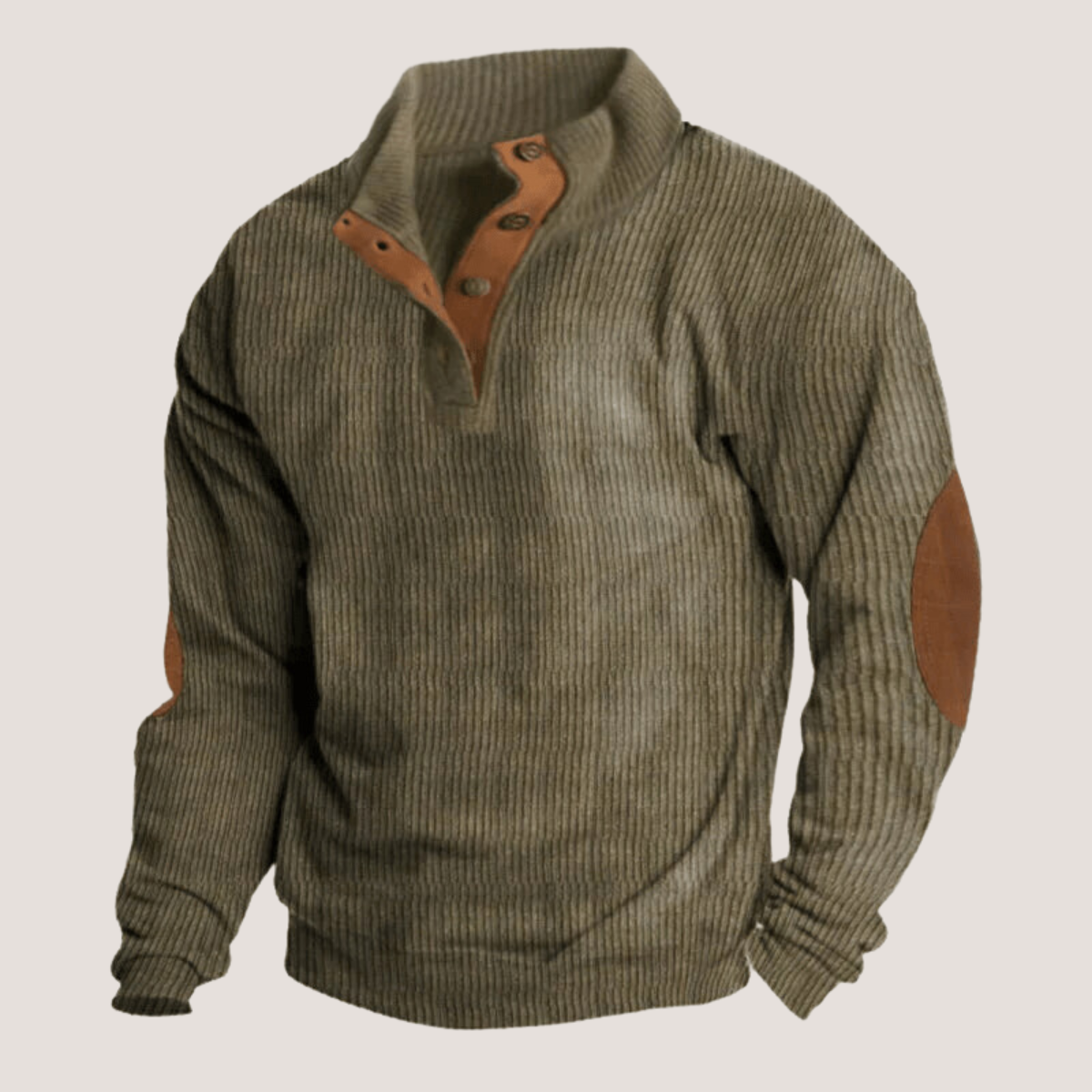 Marius™ - Stilvoller Rippstrickpullover mit Kragen