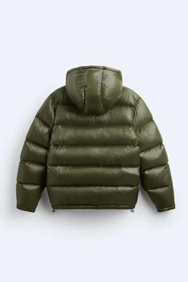 Frauen Winter Daunenjacke aus Polyester, gesteppt, wasserdicht, mit Kapuze - lässig und warm