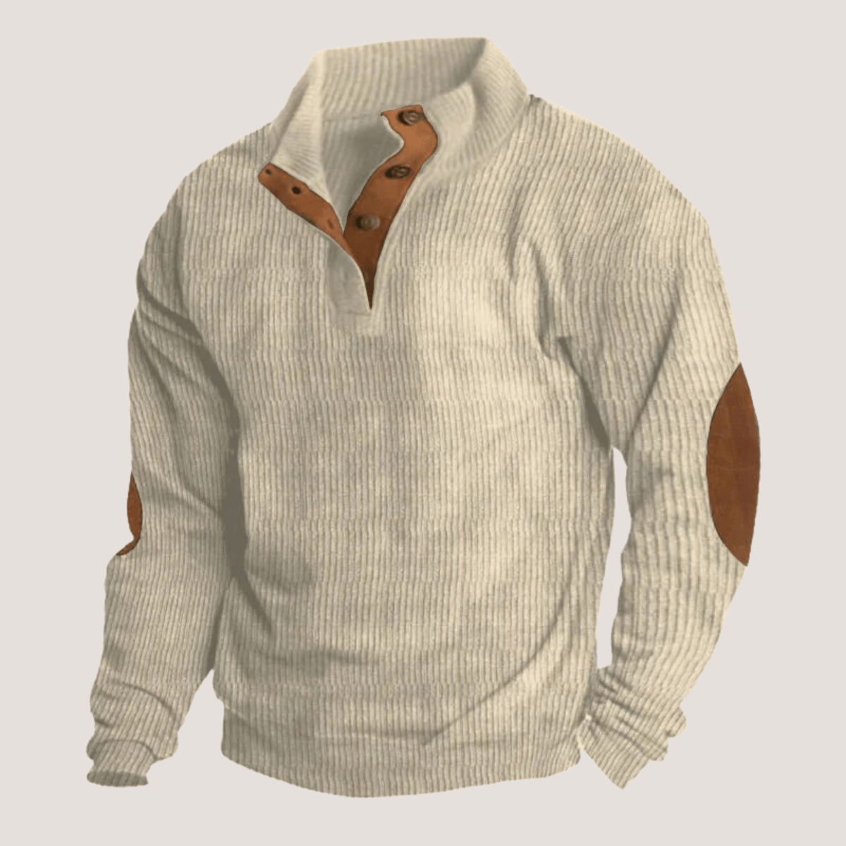 Marius™ - Stilvoller Rippstrickpullover mit Kragen