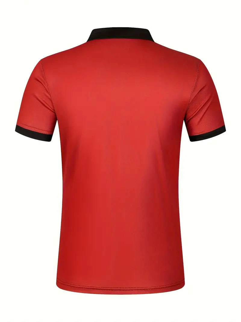 Koszulka polo męska - Slim Fit w paski - Krótki rękaw, casualowa i elegancka