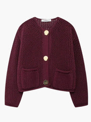 Lya | Grobstrick-Strickjacke