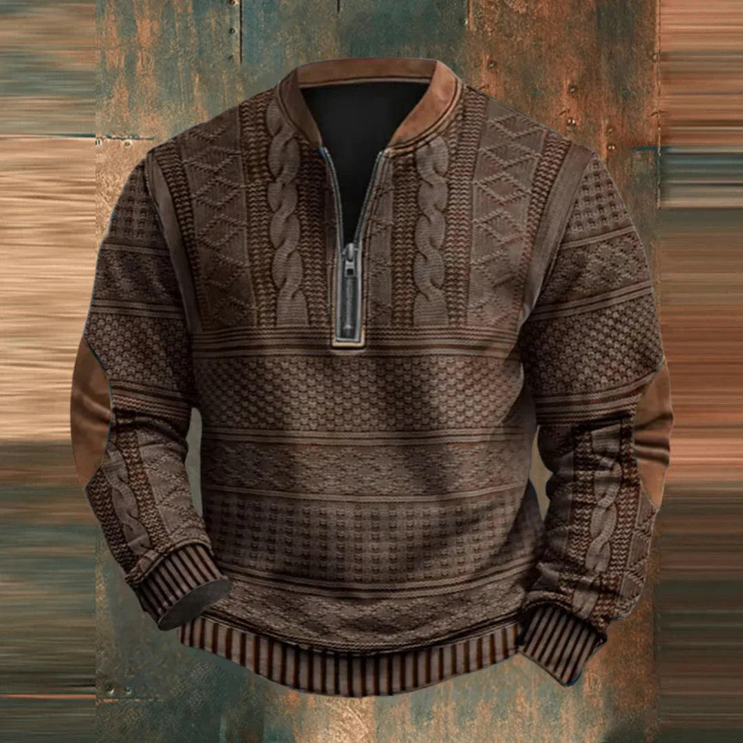 Mathieu™ Eleganter Pullover mit Reißverschluss