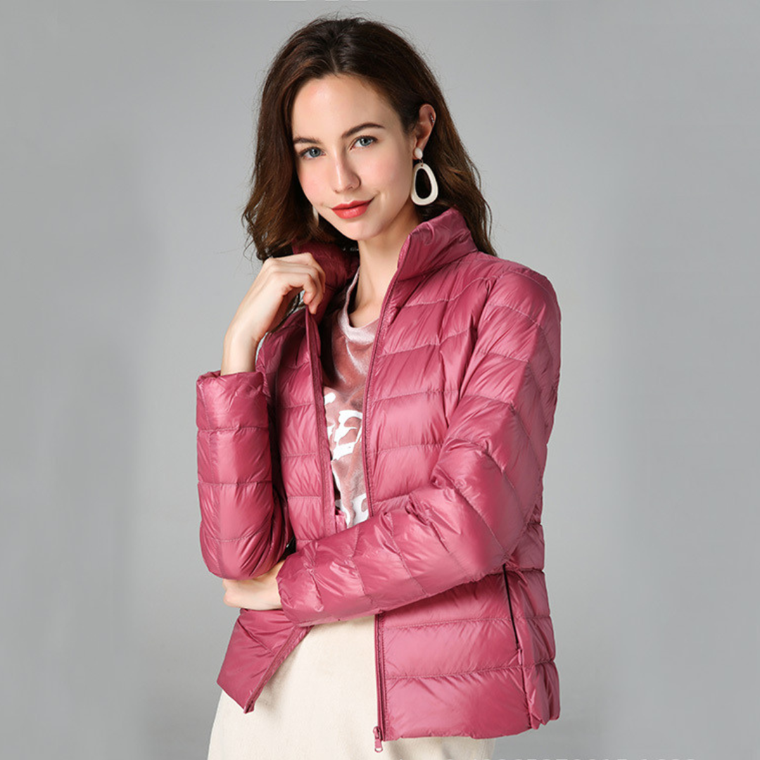 Sophie - Jacke aus weichem Baumwoll-Daunenmaterial