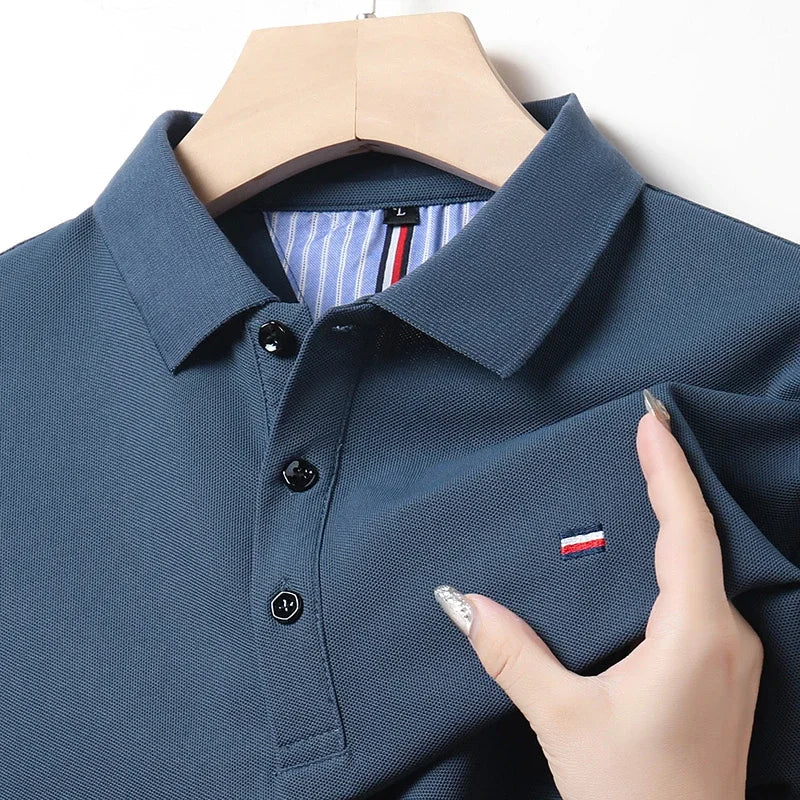 Elite - Męska polo z oddychającego materiału dla maksymalnego komfortu i stylu