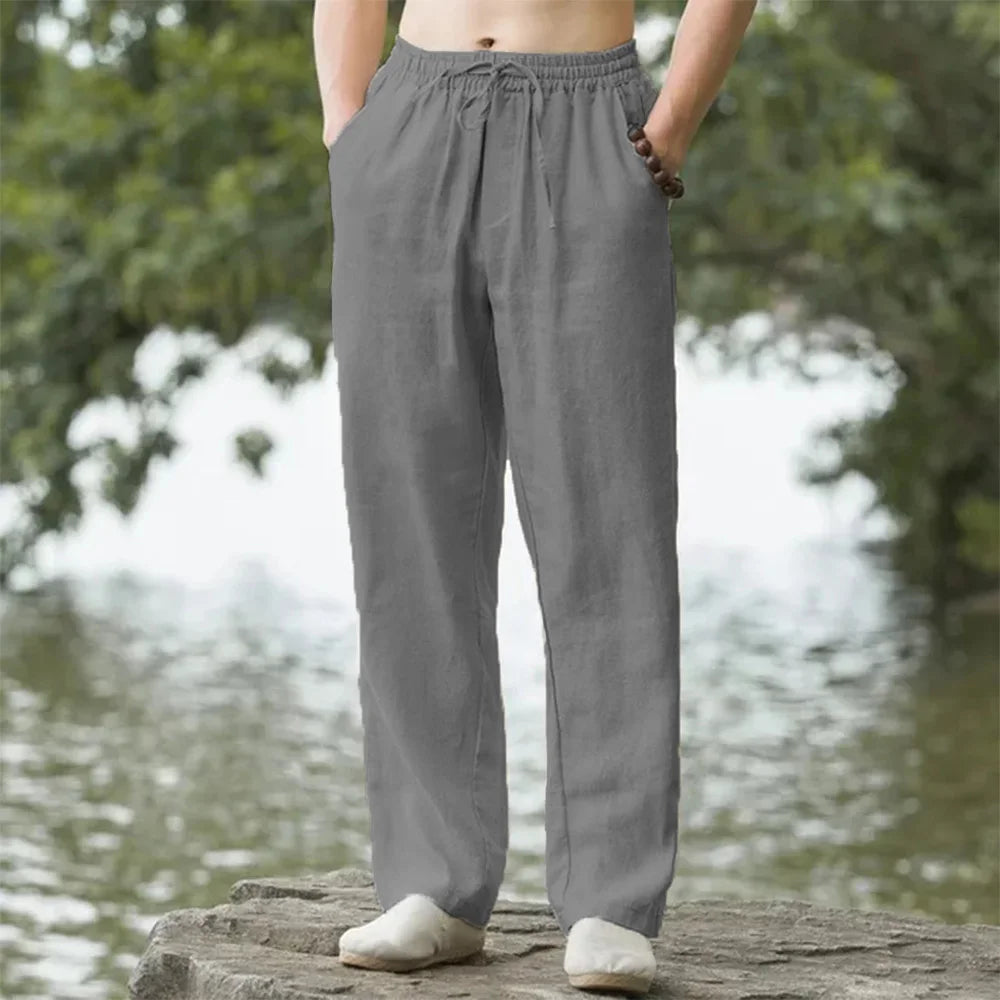Levan - Stilvolle Herren-Leinenhose mit geradem Schnitt für optimalen Tragekomfort
