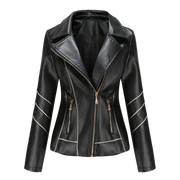 Elegante taillierte Damen Lederjacke für den Frühling – leichte Casualjacke