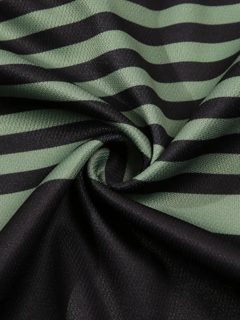 Koszulka polo męska - Slim Fit z paskami - Krótki rękaw, casualowa i elegancka