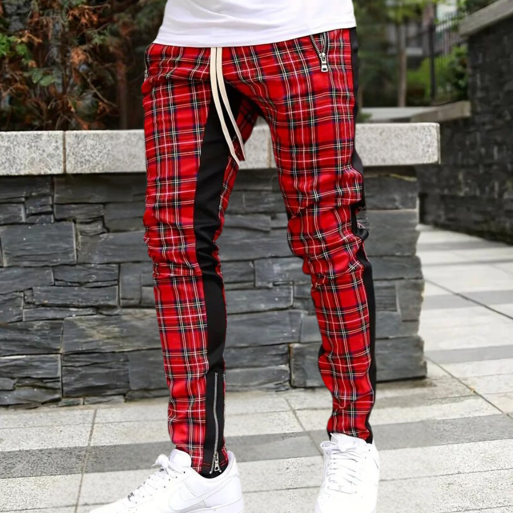 Herrenhose mit elegantem Karomuster