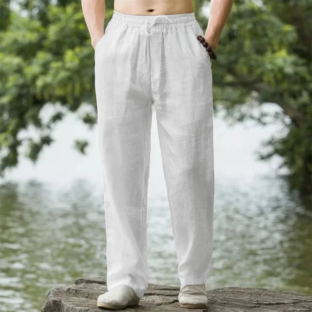 Levan - Stilvolle Herren-Leinenhose mit geradem Schnitt für optimalen Tragekomfort