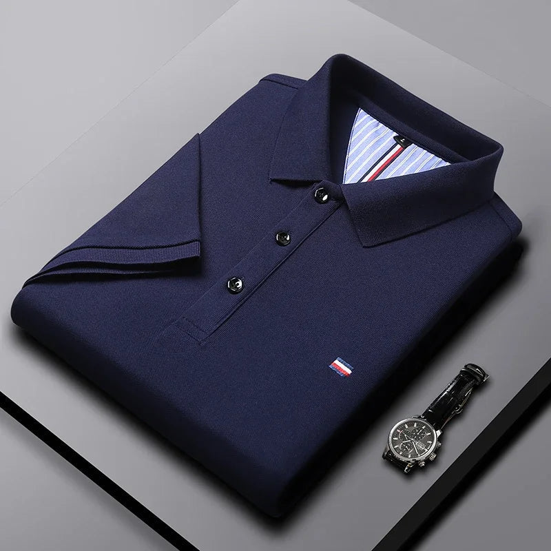 Elite - Męska polo z oddychającego materiału dla maksymalnego komfortu i stylu