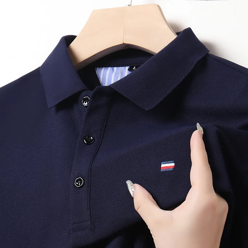 Elite - Męska polo oddychająca dla maksymalnego komfortu i stylu