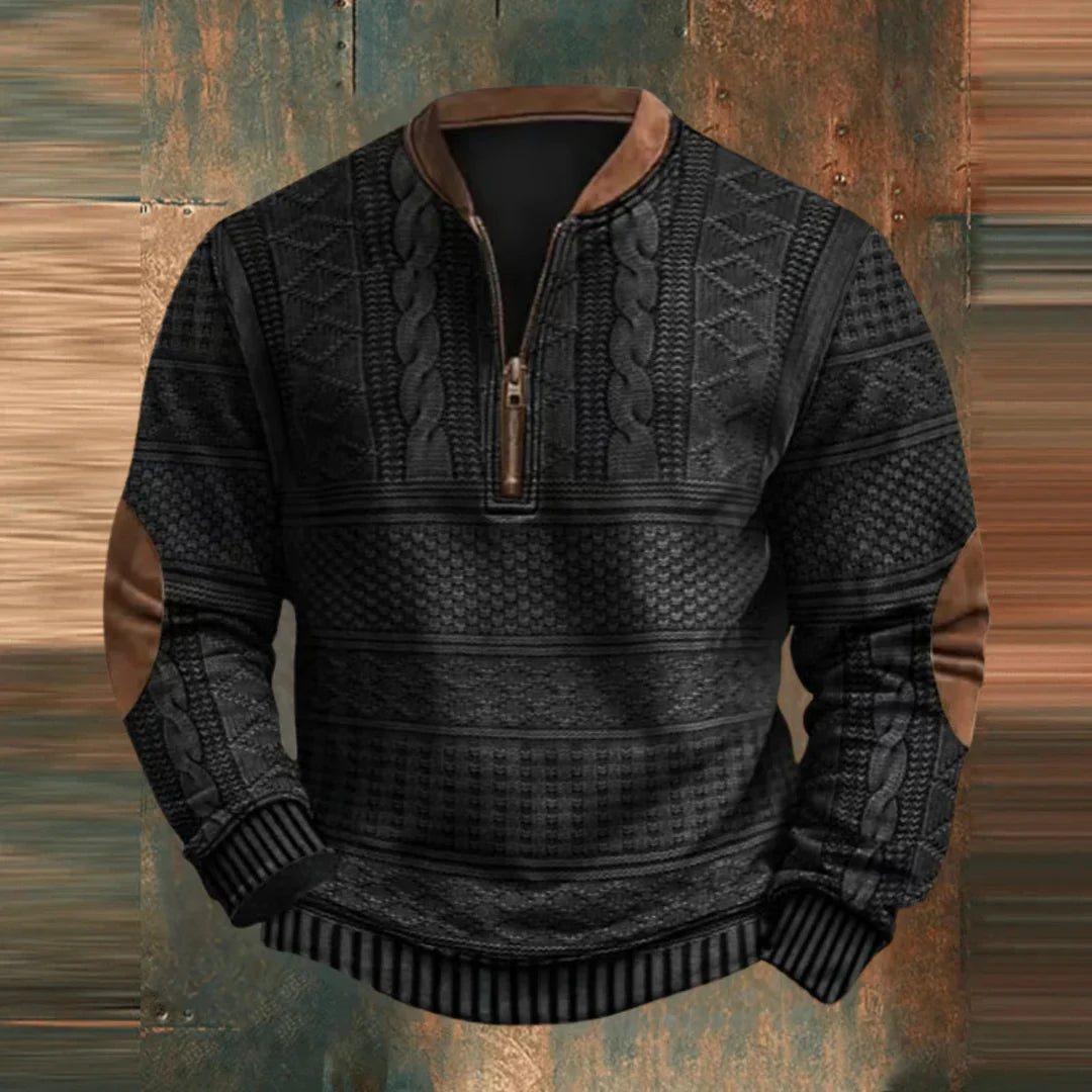 Mathieu™ Eleganter Pullover mit Reißverschluss