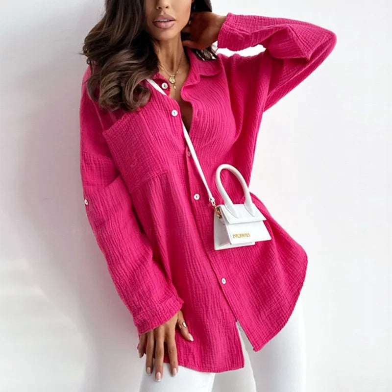 Noelle - Stilvolle Damenbluse mit langen Ärmeln für einen eleganten Auftritt