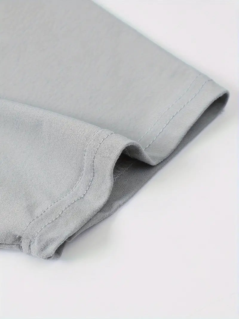 Stylowy męski t-shirt z kolorowymi akcentami - komfortowy dekolt i krótkie rękawy idealne na co dzień
