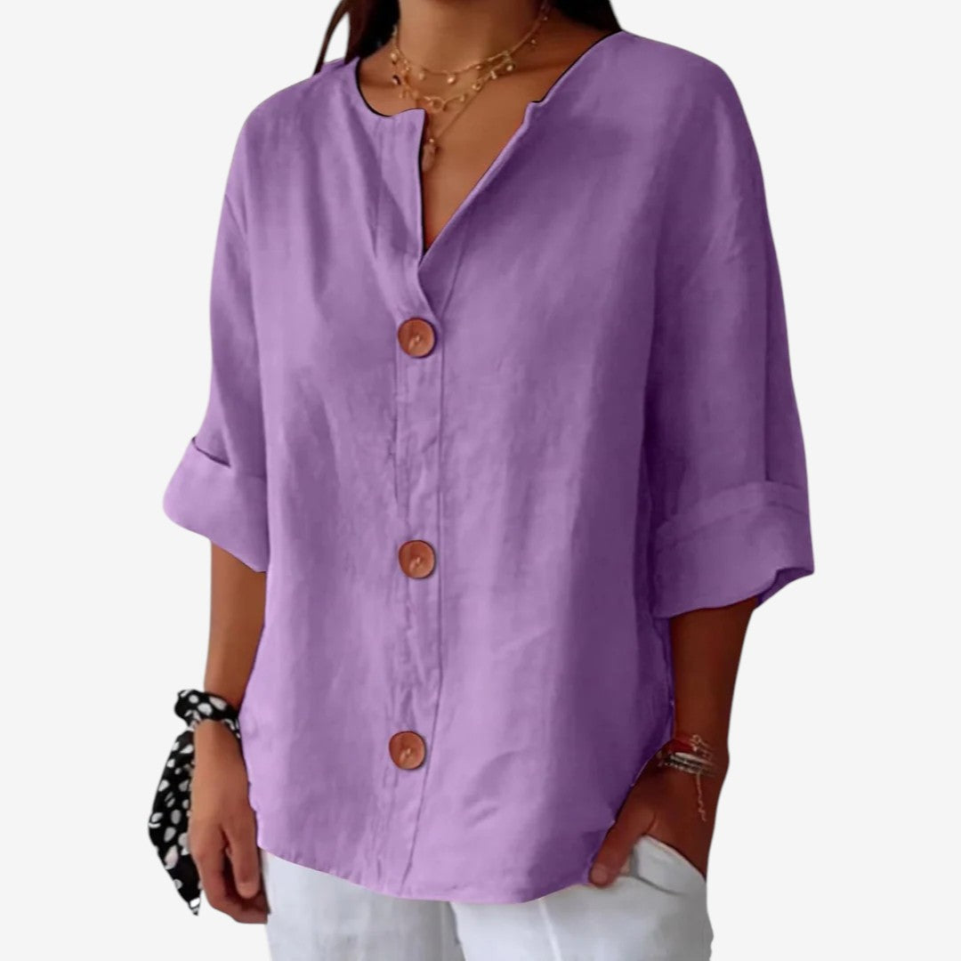 Clara | Leinenbluse Casual