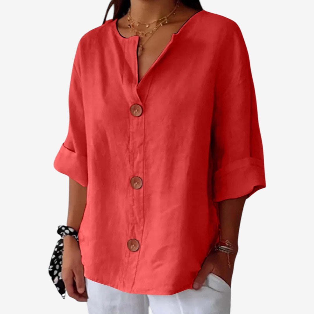Clara | Leinenbluse Casual