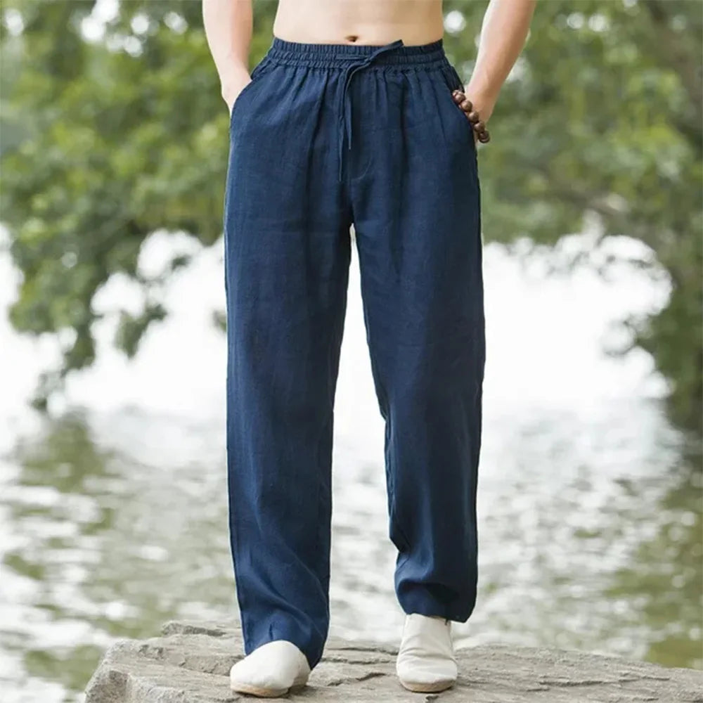 Levan - Stilvolle Herren-Leinenhose mit geradem Schnitt für optimalen Tragekomfort